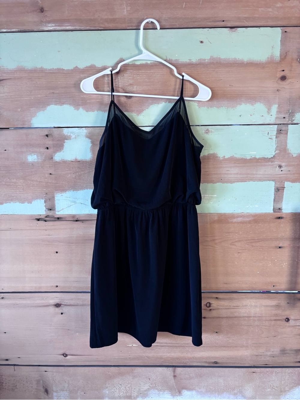 Express Black Spaghetti-Strap Mini Dress